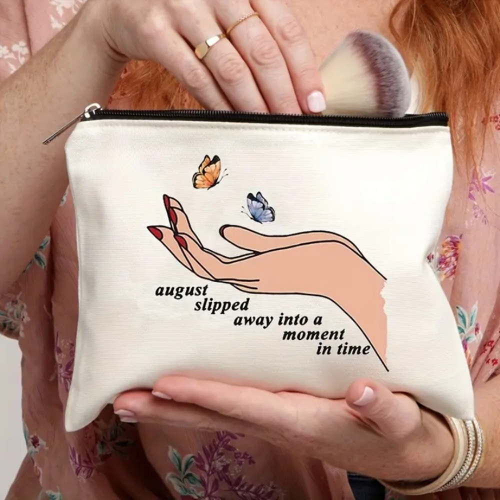 TAYLOR SWIFT AUGUST ZIPPER POUCH